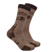 Yellowstone Bison/Merino Crew Socks Bison Footwear The Buffalo Wool Co. 